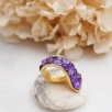 Handmade Design Silver Ring With Amethyst Stone