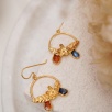Handmade Gold Plated Silver Earrings With Kyanite Stone