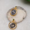 Handmade Silver Earrings with Coin Design
