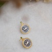 Handmade Silver Earrings with Coin Design
