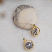 Handmade Silver Earrings with Coin Design