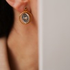 Handmade Silver Earrings with Coin Design