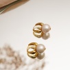 Handmade Design Silver Earrings with Pearl