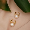Handmade Design Silver Earrings with Pearl
