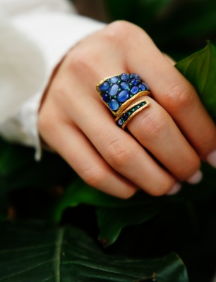 Handmade Spiral Design Silver Ring