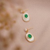 Handmade Design Silver Earrings Pearl and Mother of Pearl