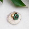 Handmade Design Silver Ring With Aventurine Stone