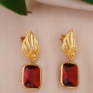 Handmade Design Gold Plated Brass Earrings