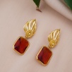 Handmade Design Gold Plated Brass Earrings