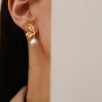 Handmade Design Silver Earrings Butterfly