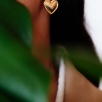 Handmade Design Silver Earrings With Malachite Stone