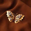 Handmade Butterfly Design Silver Brooch