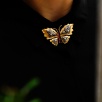 Handmade Butterfly Design Silver Brooch