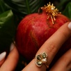 Handmade Design Silver Ring Butterfly Pearl