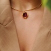 Handmade Design Brass Necklace With Pomegranate Design