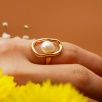 Handmade Design Silver Ring Pearl