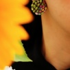Handmade Design Silver Earrings with Tourmaline and Peridot Stones