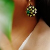 Handmade Design Silver Earrings Double Sided