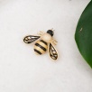 Handmade Design Silver Brooch With Bee Design