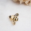 Handmade Design Silver Brooch With Bee Design
