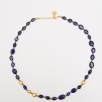 Handmade Design Silver Necklace with Lapis Lazuli