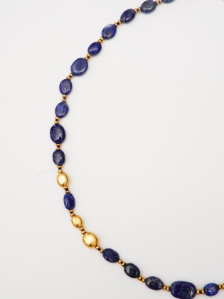 El Yapımı Tasarım Gümüş Lapis Lazuli Kolye