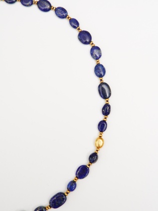 El Yapımı Tasarım Gümüş Lapis Lazuli Kolye