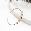 Handmade Silver Bracelet with Tourmaline Stones
