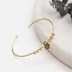 Handmade Silver Bracelet with Labradorite Stone