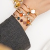 Agate Stoned Handmade Silver Bracelet