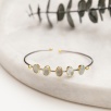 Handmade Silver Bracelet with Aquamarine Stone