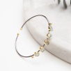 Handmade Silver Bracelet with Aquamarine Stone