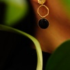 Handmade Design Silver Earrings With Onyx Stone