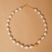Handmade Design Silver Necklace with Baroque Pearl
