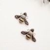 Handmade Design Silver Earrings With Bee Desing