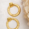 Handmade Gold Plated Brass Earrings