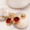 Handmade Design Brass Earrings With Pomegranate Design