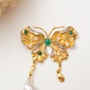Handmade Design Silver  Butterfly Design Brooch with Baroque Pearl