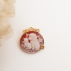 Handmade Design Silver Cameo Brooch