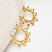 Handmade Traditional Design Brass Earrings