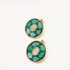 Handmade Design Silver Earrings With Natural Stones