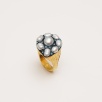 Handmade Design Silver Ring with Pearls