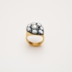 Handmade Design Silver Ring with Pearls