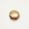 Handmade Design Silver Ring With Amethyst Stones