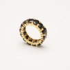 Handmade Design Full Round Onyx Stone Silver Ring