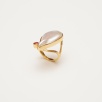Handmade Design Silver Ring with Baroque Pearl