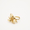 Handmade Flower Design Brass Ring