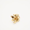 Handmade Flower Design Brass Ring