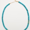 Handmade Design Silver Necklace With Turquoise Stone