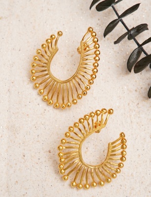 Handmade Design Brass Earrings